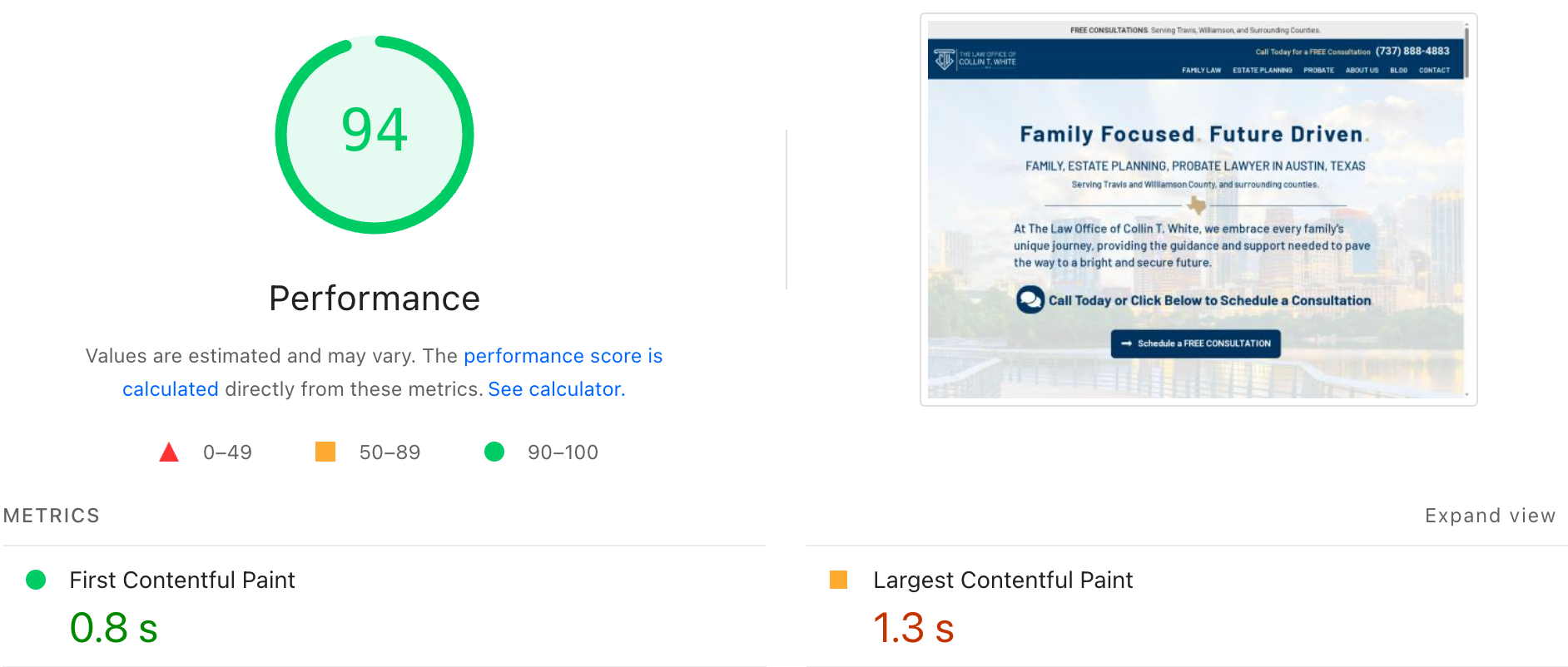 family-law-page-speed-for-seo
