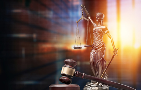 lady justice and gavel