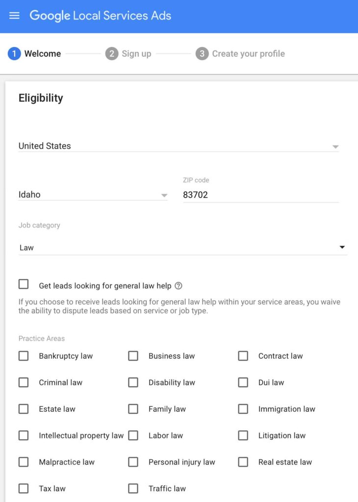 Google-LSA-Eligibility-Form